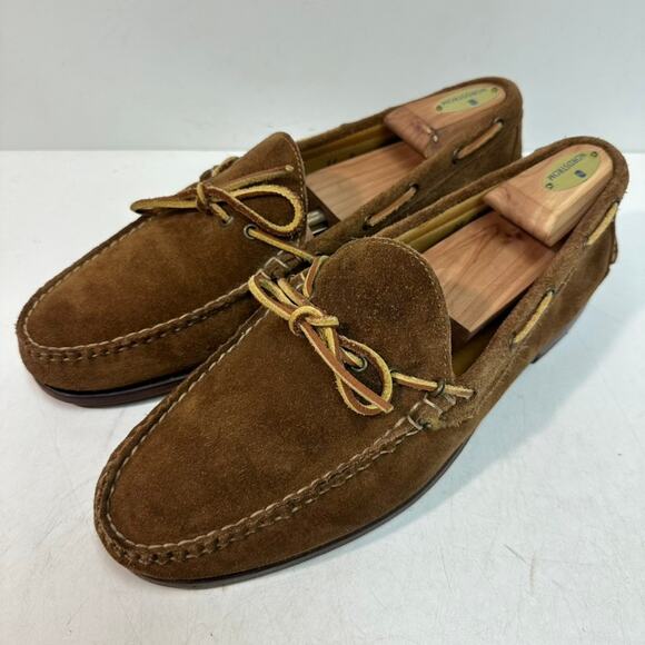 VERY GOOD Rancourt & Co. x Polo Ralph Lauren Snuff Suede Moccasin Loafer USA 11 - Picture 2 of 14
